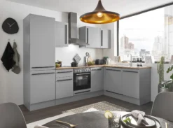 Küchenblock mit E-Geräten MANCHESTER (Ecke-Kühlschrank) I