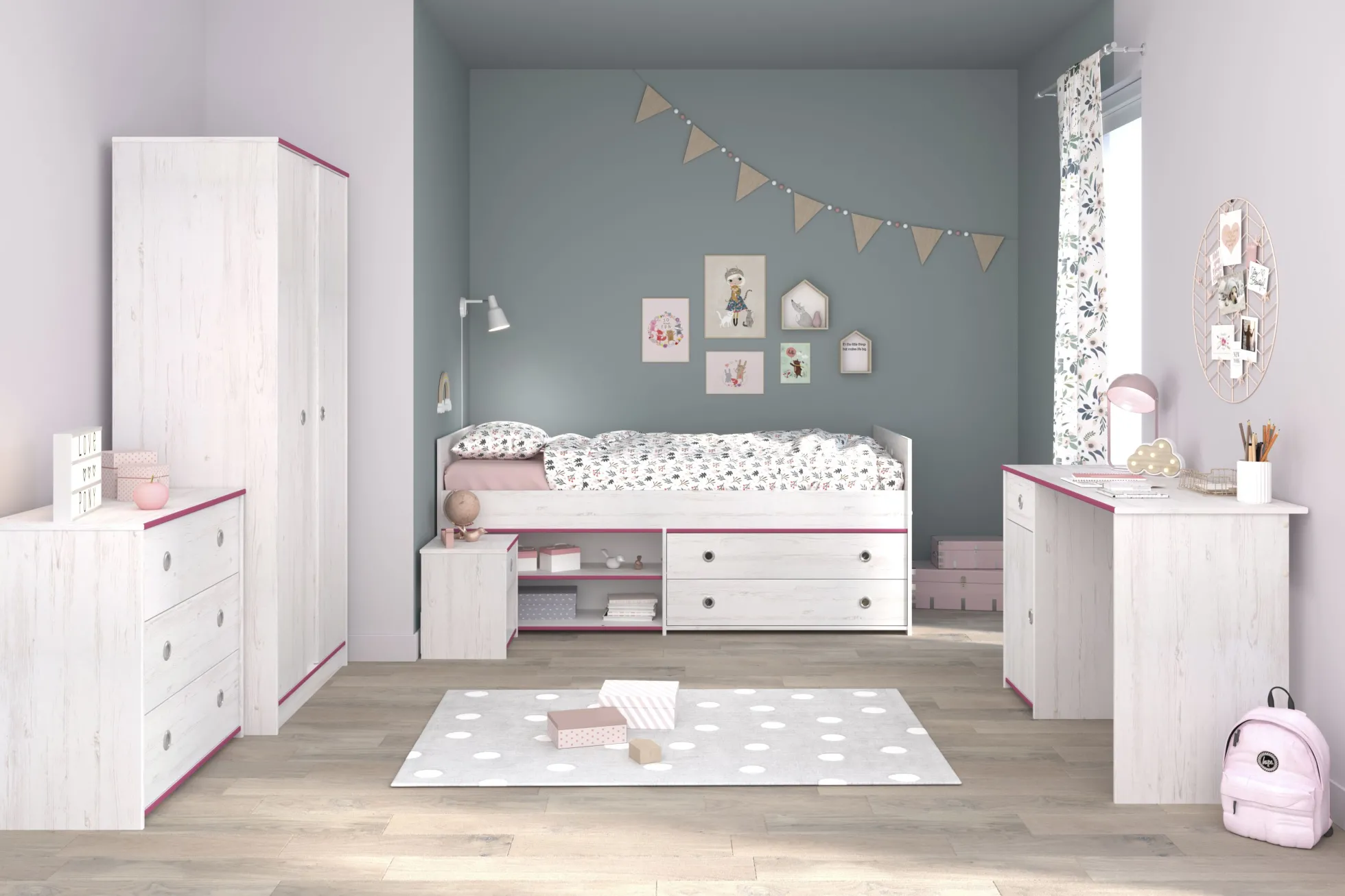 Kinderzimmer 5-teilig SMOOZY 36b