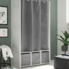 Kleiderschrank mit Stoffvorhang JENKE
