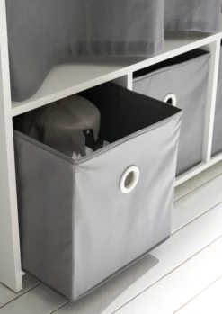 Kleiderschrank mit Stoffvorhang JENKE