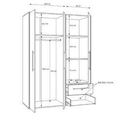 Kleiderschrank MOKKARIS