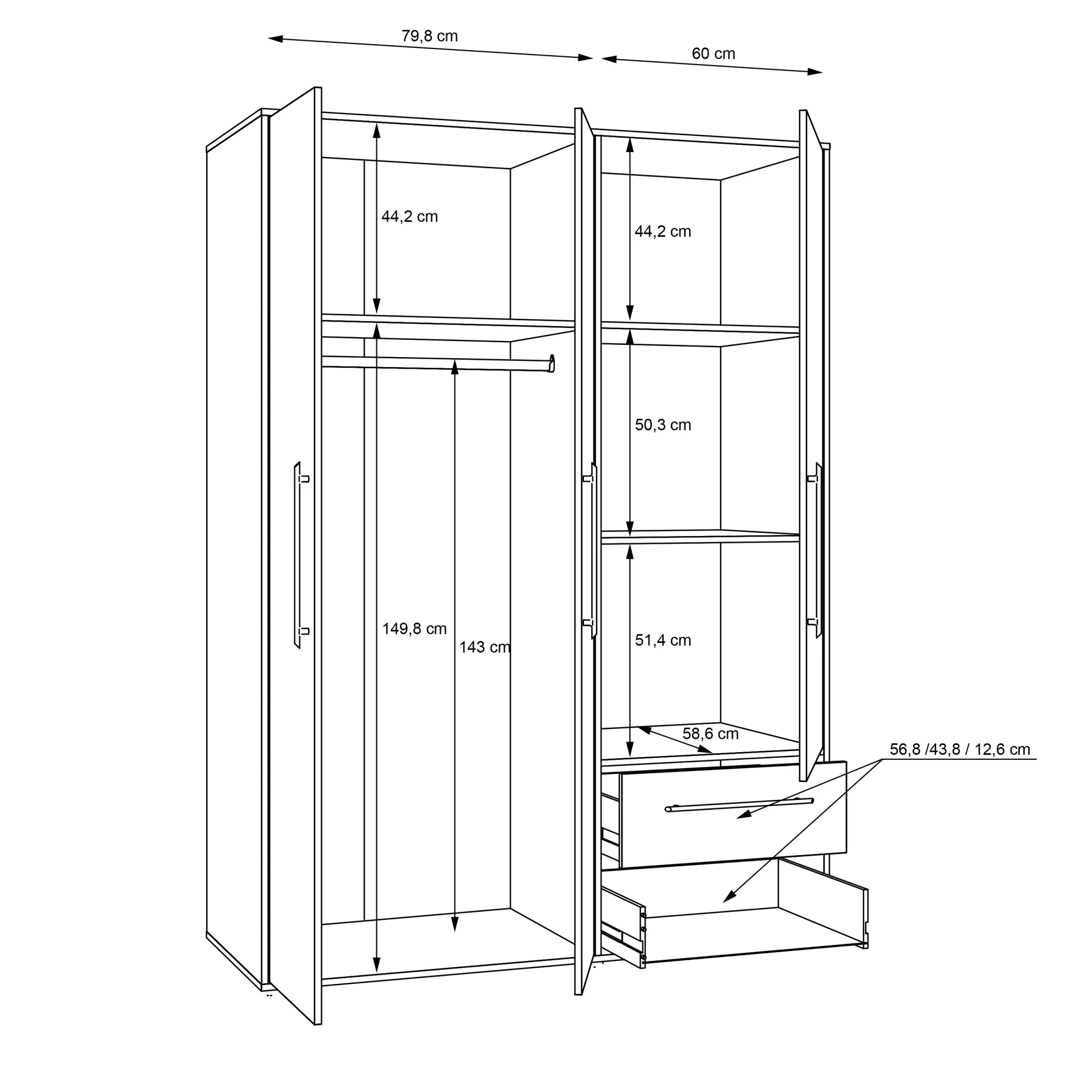 Kleiderschrank MOKKARIS