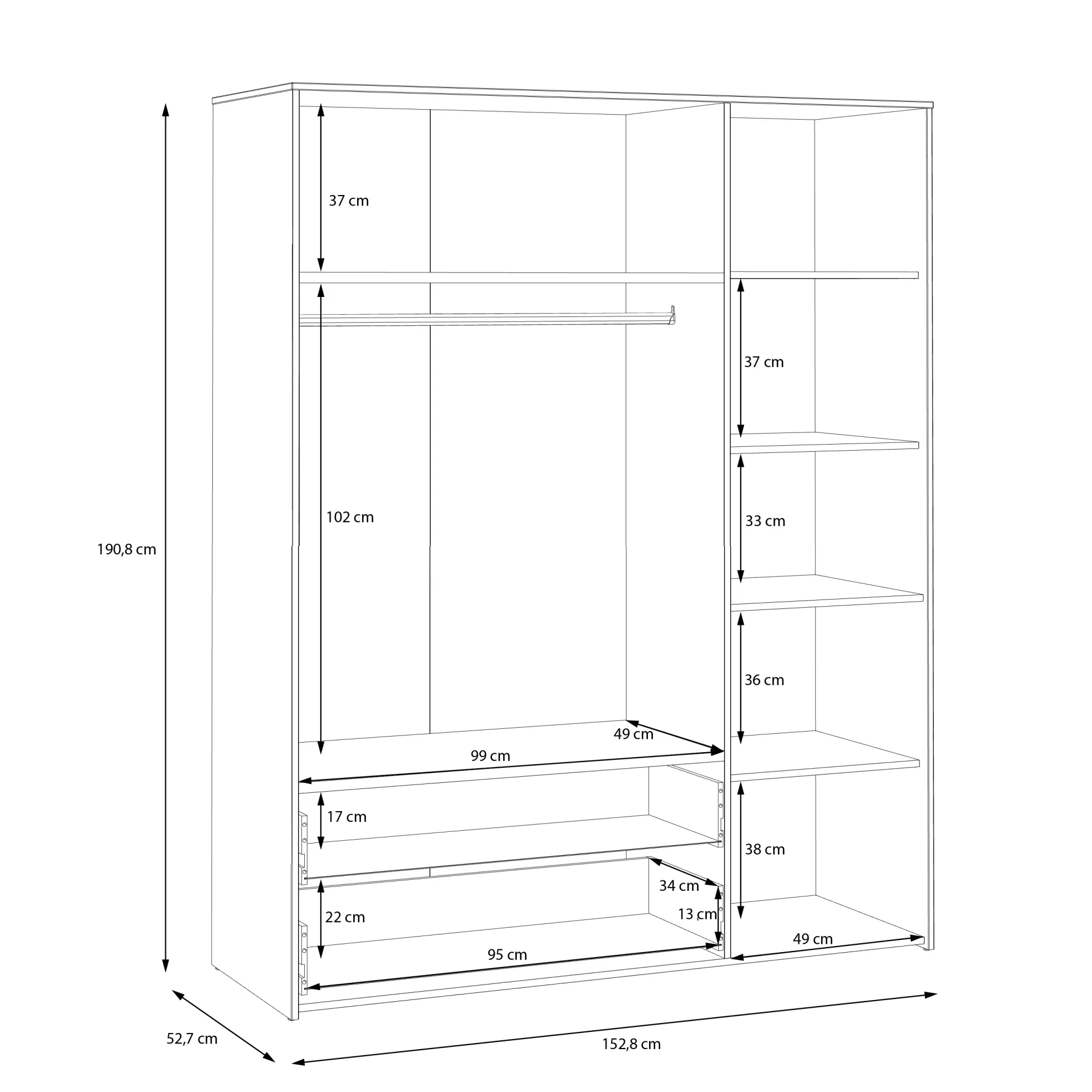 Kleiderschrank PALDISKI