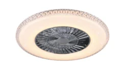 LED Deckenventilator Kristall-Rand HARSTAD