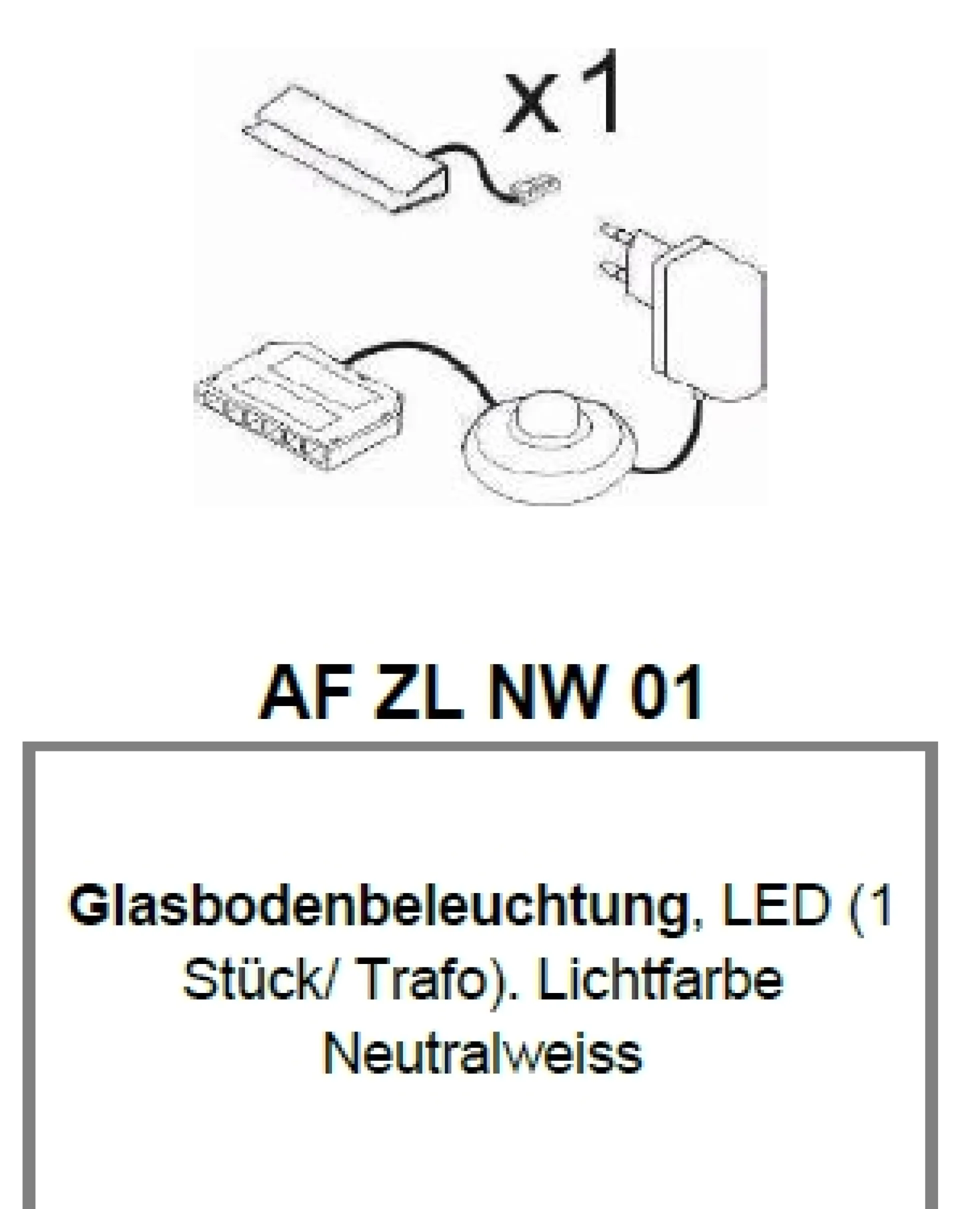 LED-Glasbodenbeleuchtung AF ZL NW 01