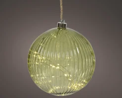 LED Glaskugel 14cm HERBST