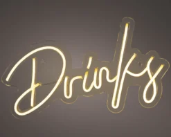 LED Neonschriftzug Drinks NEON