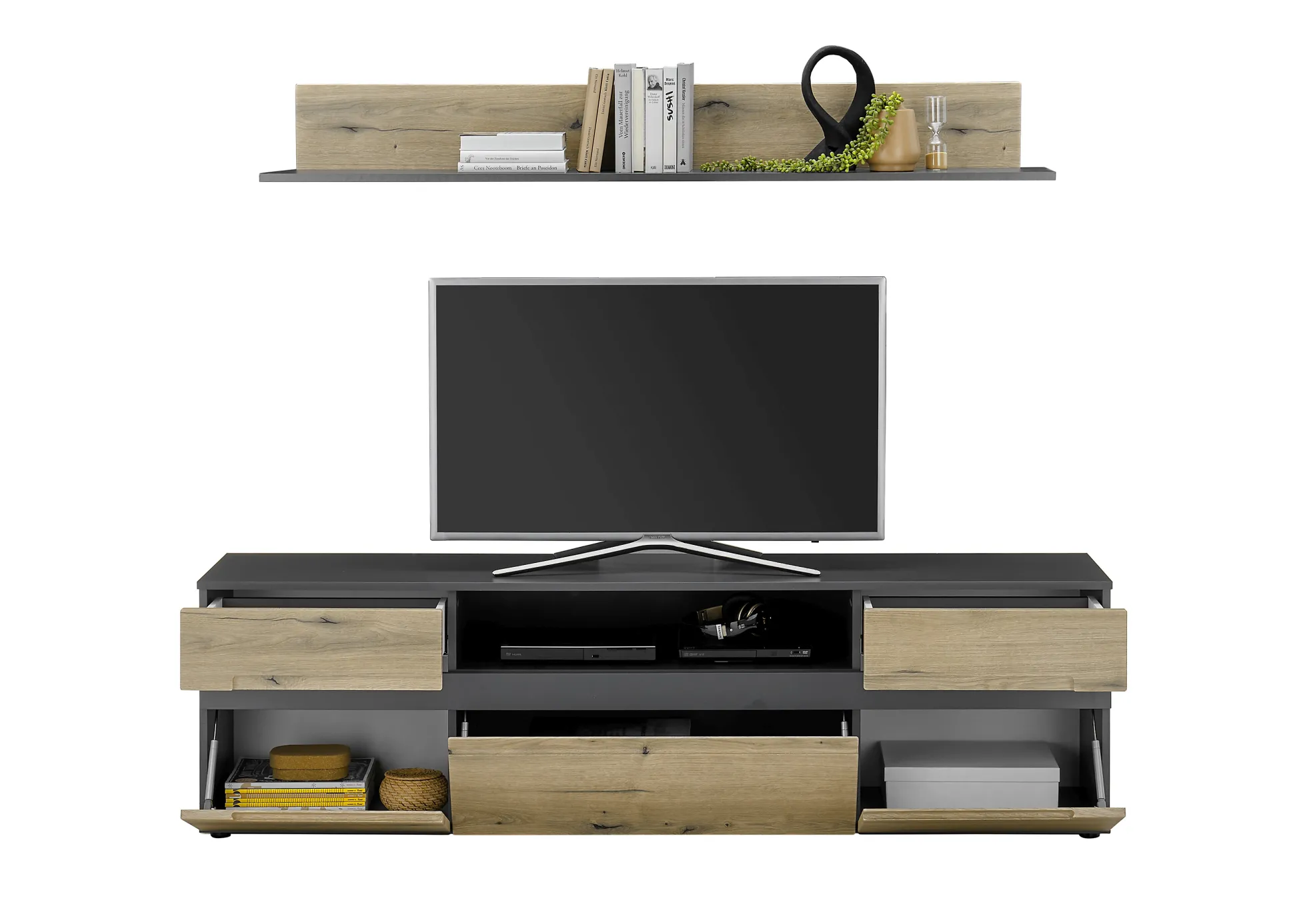 Lowboard mit Wandboard CORK