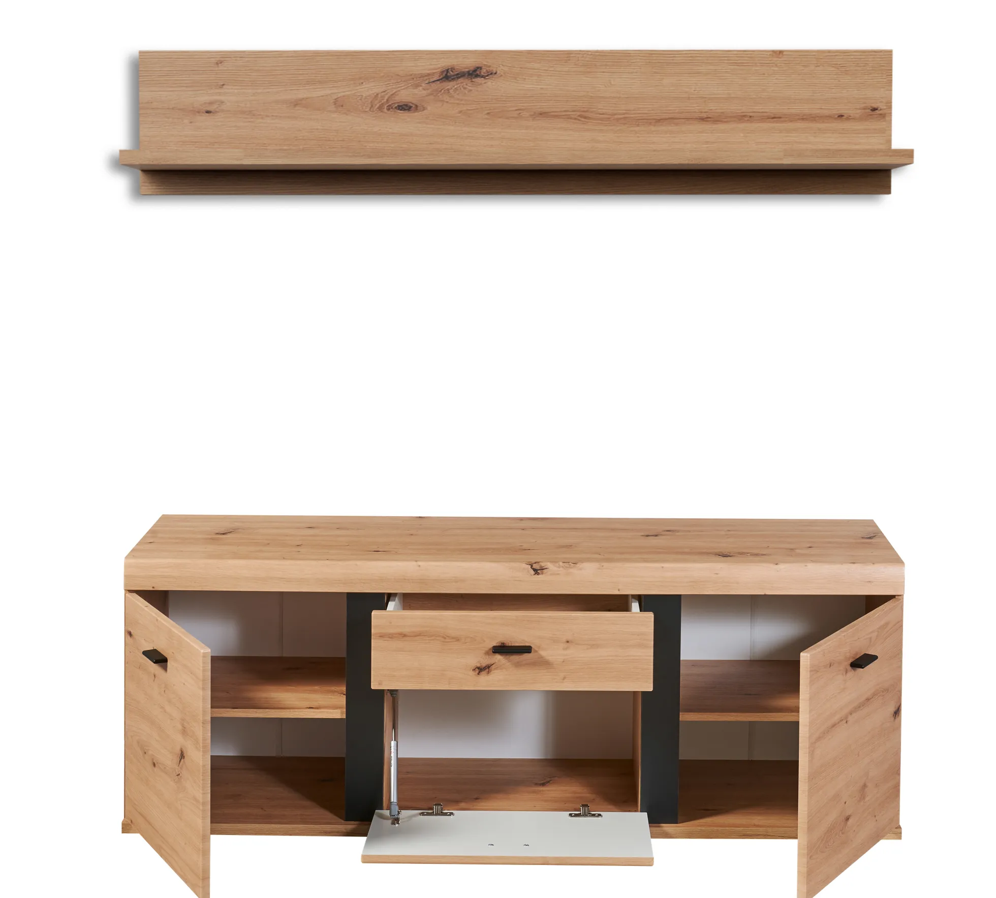 Lowboard mit Wandboard KRETA