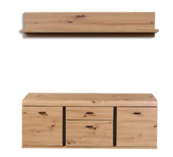Lowboard mit Wandboard KRETA