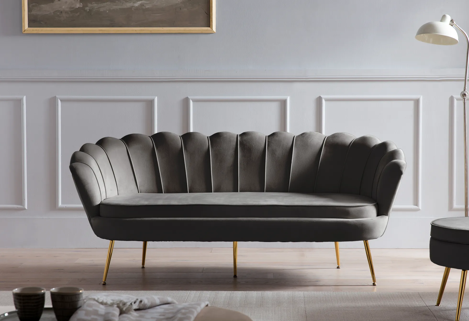 Muschelsofa 3-Sitzer BANDUNG