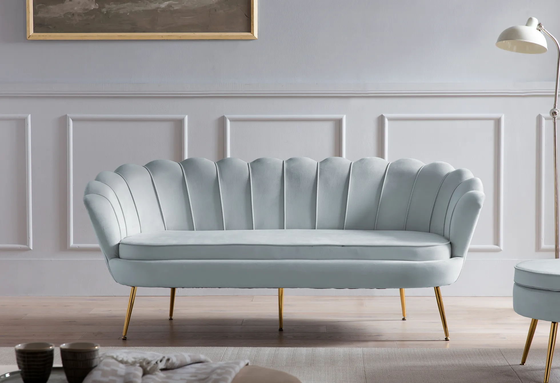 Muschelsofa 3-Sitzer BANDUNG
