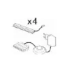 Rückwandbeleuchtungen 4er-Set CATANIA CHAMBORD AF G2 WW 04