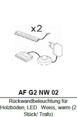 Rückwandbeleuchtungen 2er-Set RAVENNA AF G2 NW 02