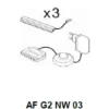 Rückwandbeleuchtungen 3er-Set RAVENNA AF G2 NW 03