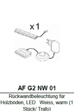 Rückwandbeleuchtung RAVENNA AF G2 NW 01