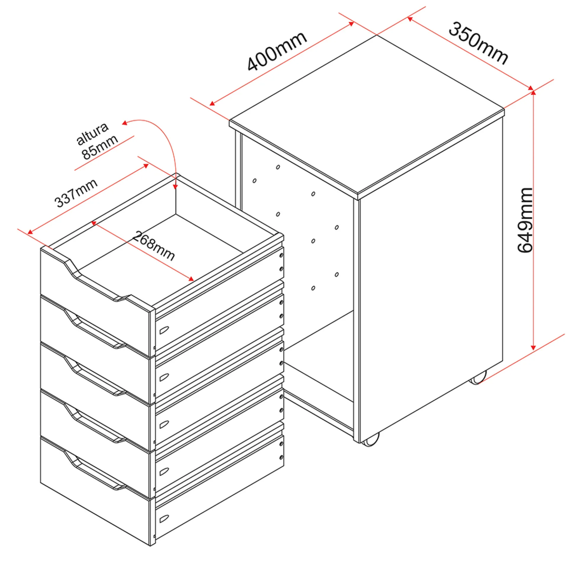 Rollcontainer NILS