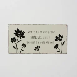 Schild mit Spruch ESRA