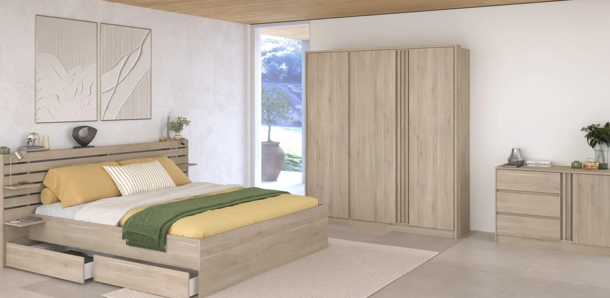 Schlafzimmer 3-teilig MIAMI 22