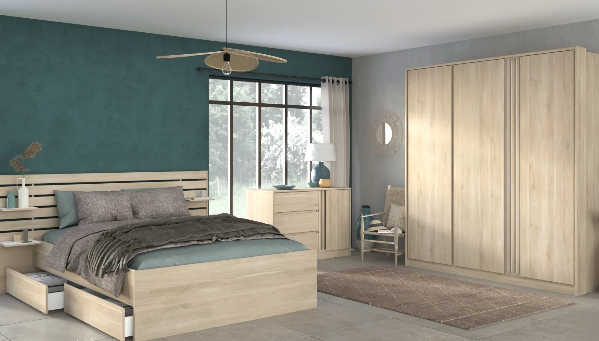 Schlafzimmer 3-teilig MIAMI 22