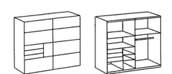 Schwebetürenschrank BARCELONA