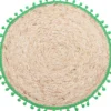 Tischset rund mit Pompoms EH