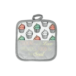 Topflappen mit Motiv 2er Set MUFFIN