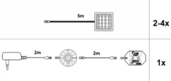 Unterbauspots 4er-Set XZBWWU04