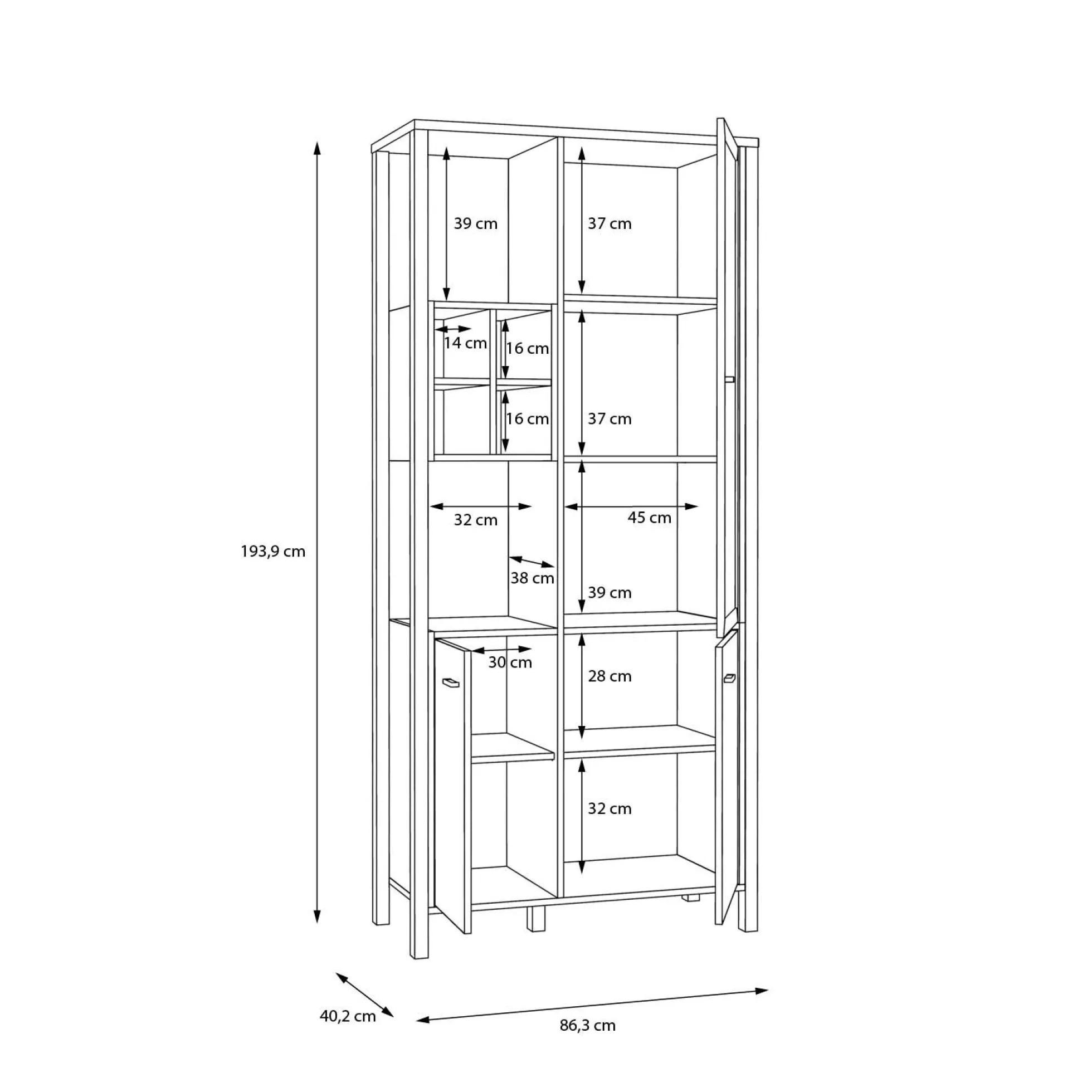 Vitrine HIGH ROCK
