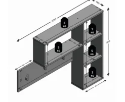 Wandgarderobe KANDA