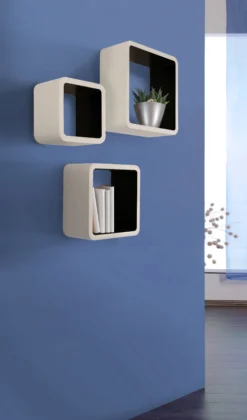 Wandregale im 3er-Set CUBO