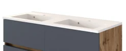 Waschbeckenunterschrank mit Doppelwaschbecken LUCCA