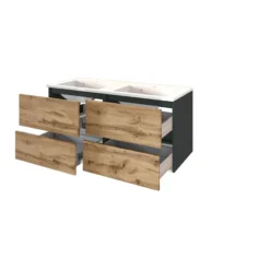 Waschbeckenunterschrank mit Doppelwaschbecken LUCCA