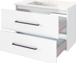 Waschbeckenunterschrank 80 mit Mineralgußbecken LUZERN