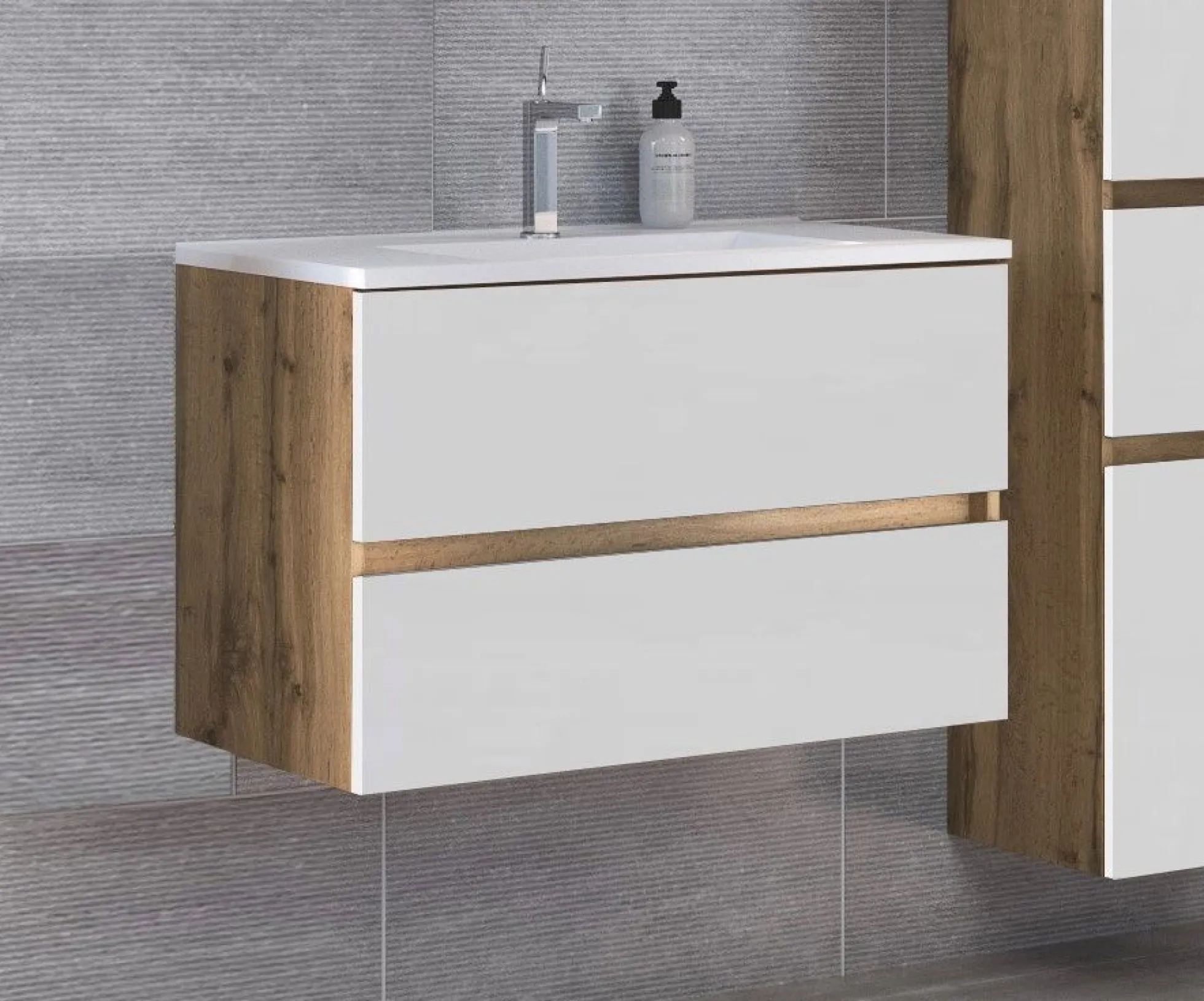 Waschbeckenunterschrank mit Waschbecken LUCCA