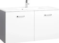 Waschbeckenunterschrank 100 mit Mineralgussbecken BOLOGNA
