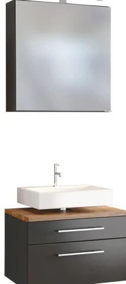 Waschbeckenunterschrank 60 mit Spiegelschrank DAVOS