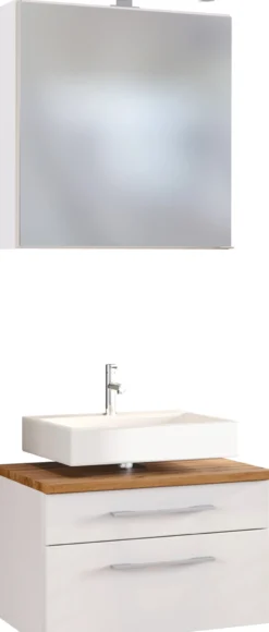 Waschbeckenunterschrank 60 mit Spiegelschrank DAVOS