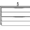 Waschbeckenunterschrank SOLITAIRE 6025