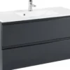 Waschtischunterschrank 100 mit Mineralgussbecken CARDIFF