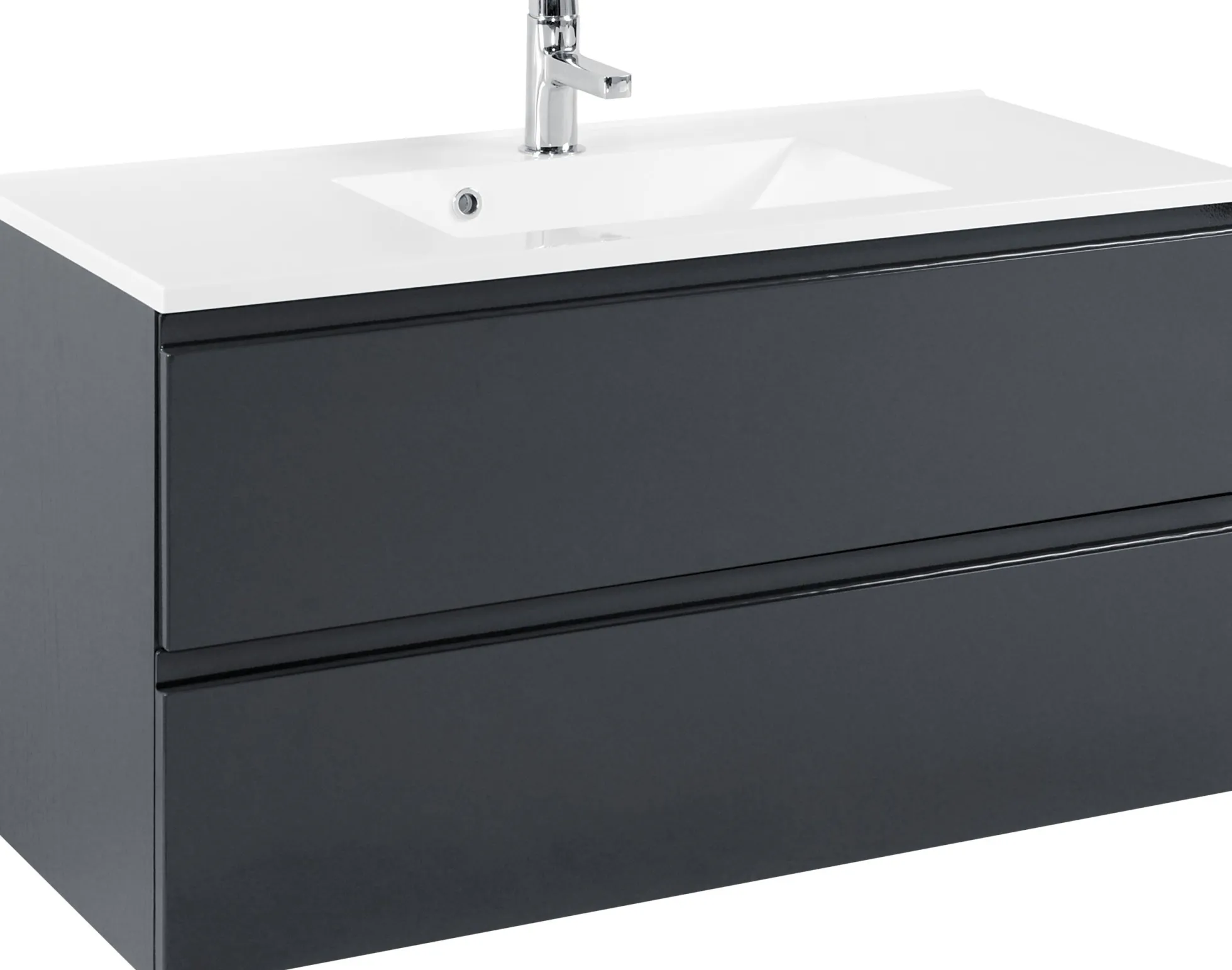 Waschtischunterschrank 100 mit Mineralgussbecken CARDIFF