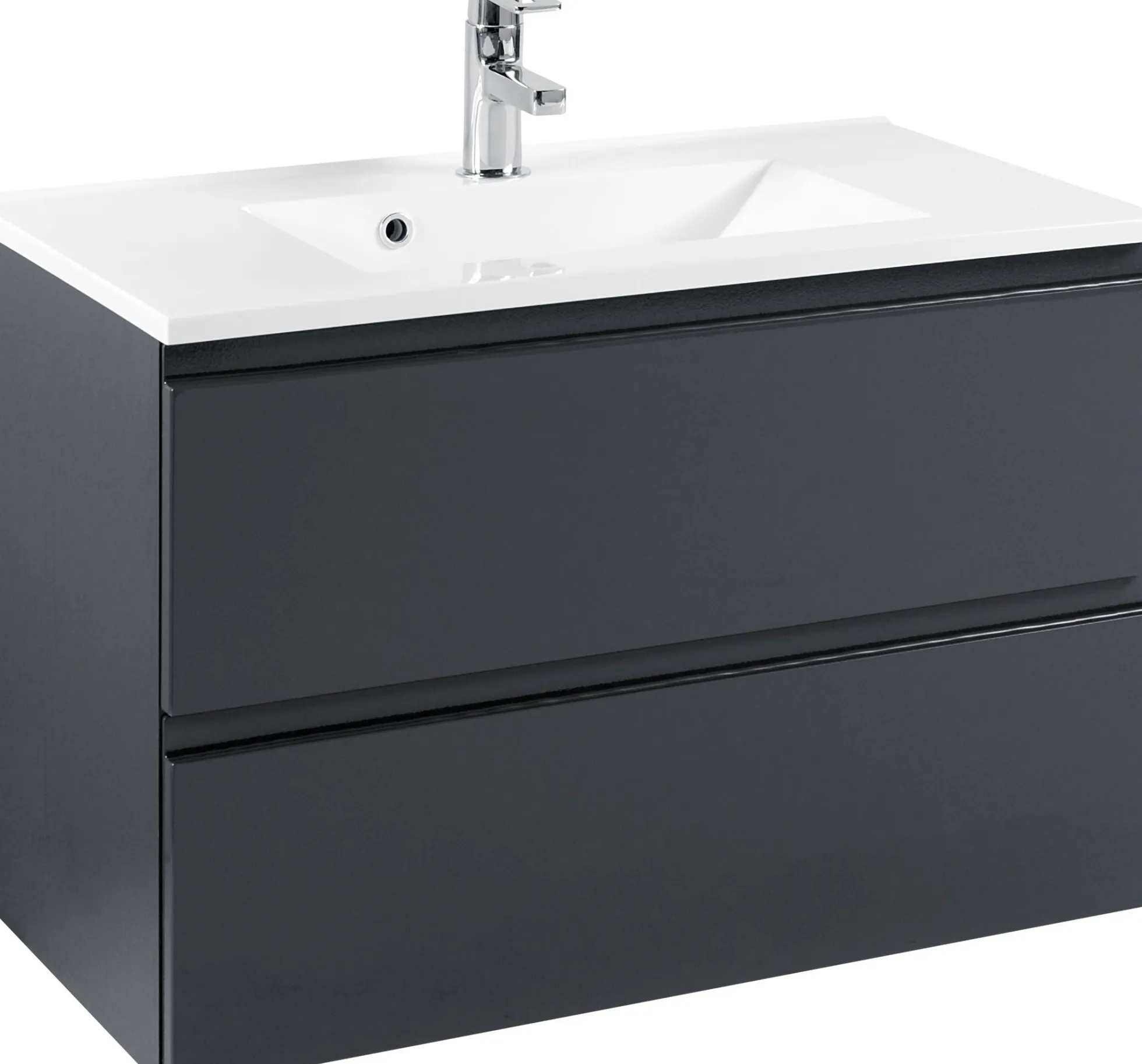 Waschtischunterschrank 80 mit Mineralgussbecken CARDIFF