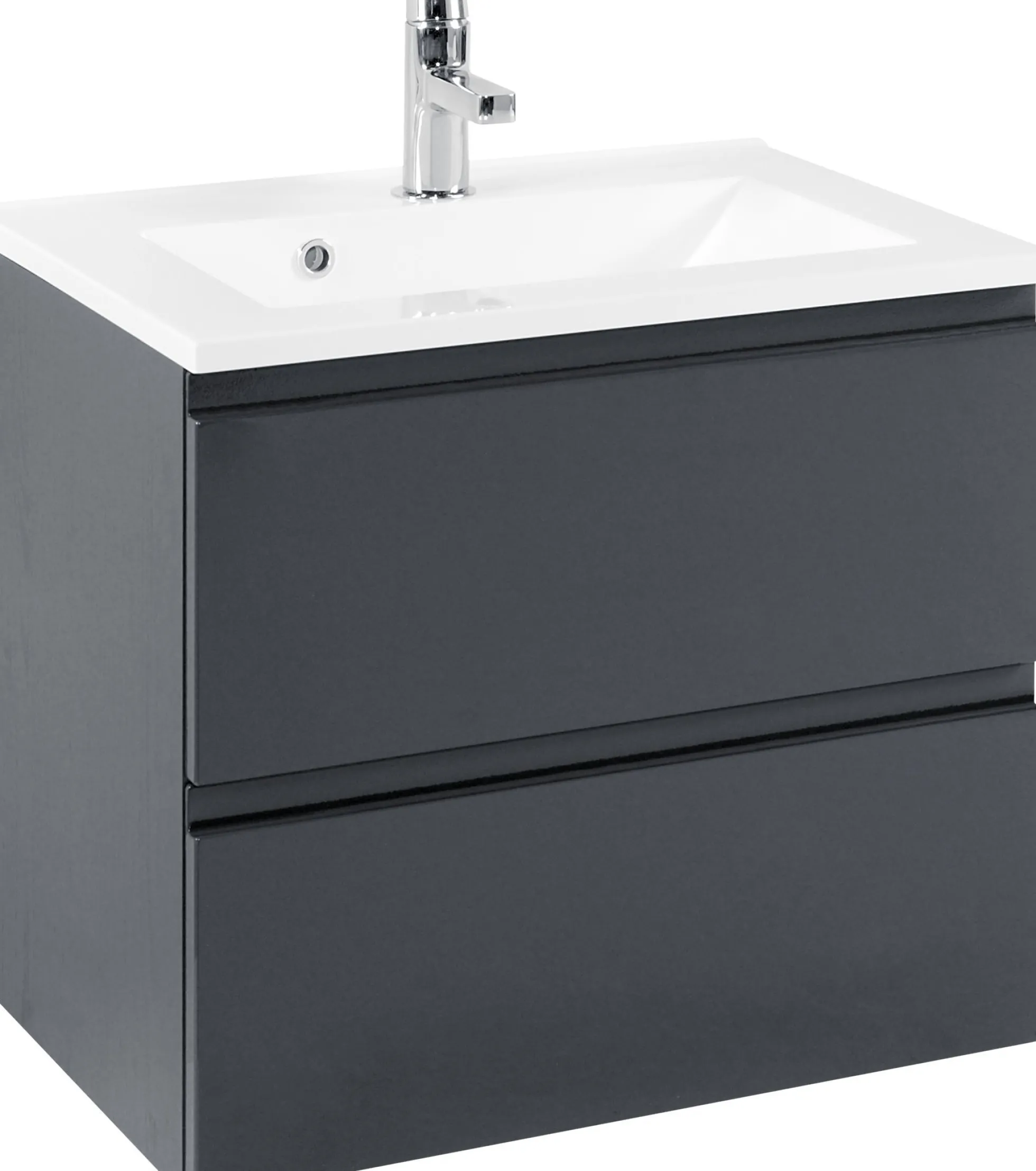 Waschtischunterschrank 60 mit Mineralgussbecken CARDIFF