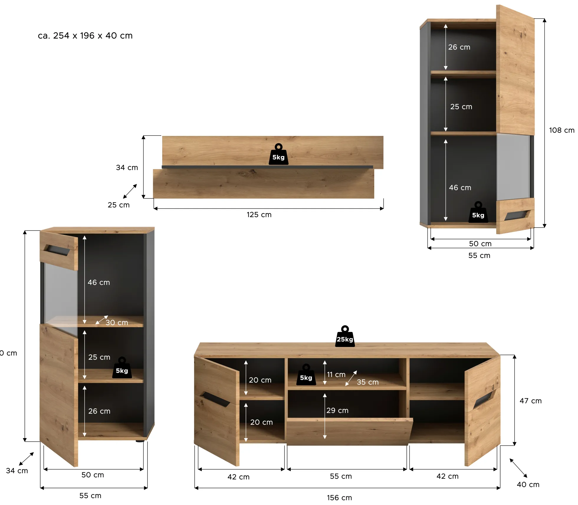 Wohnkombination CASERTA